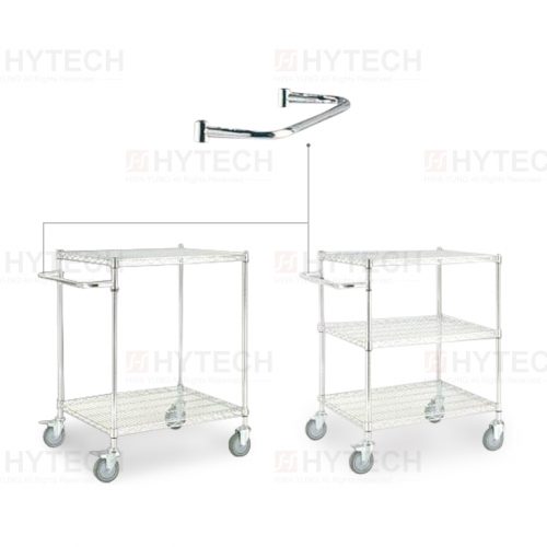 組合式鍍鉻置物車-水平型3w