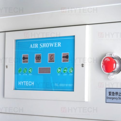 空氣浴塵室AirShower，又稱風淋室，儀表介面。