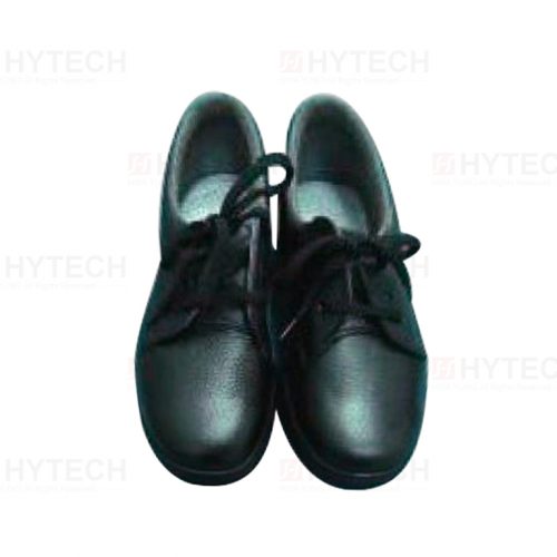 PU抗靜電材質工作安全鞋-黑色，鋼頭可載重1000kg，適用於無塵室或一般工業環境安全防護用。